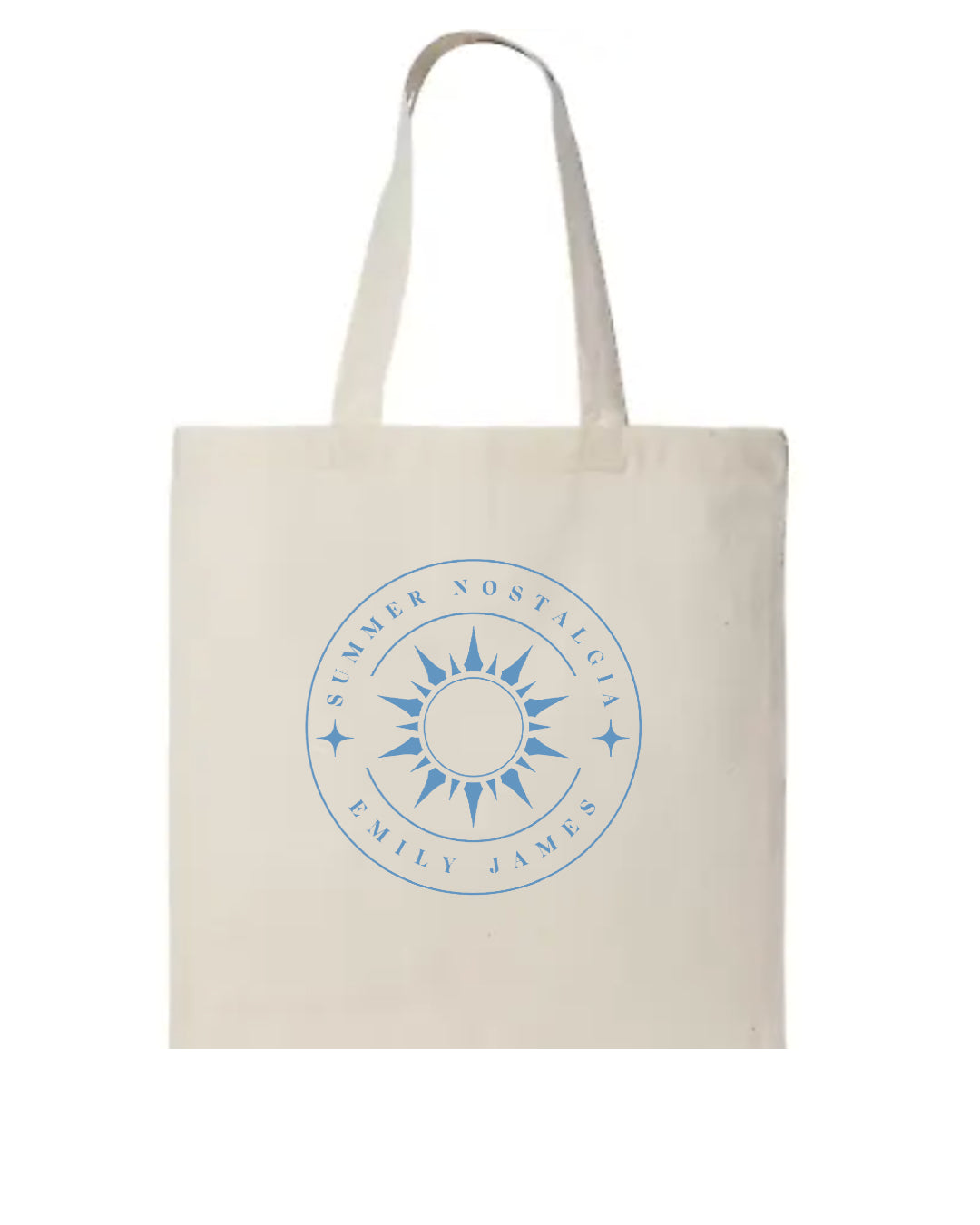 "Summer Nostalgia" natural tote